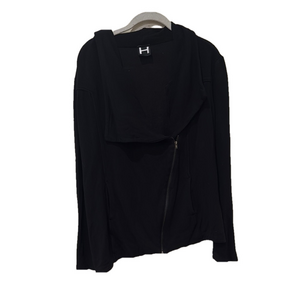 H by Bordeaux asymmetrical jacket, medium/large